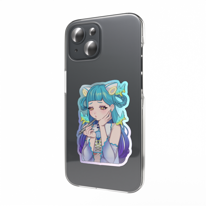 オーロラスマホステッカー - 縦