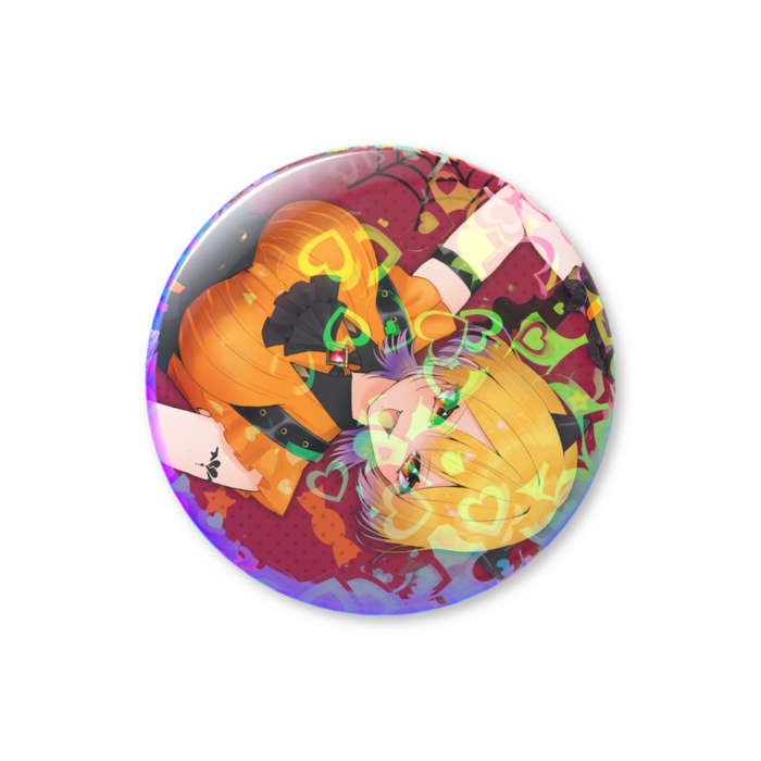 【イラスト】ホログラム 缶バッジ(76 mm)