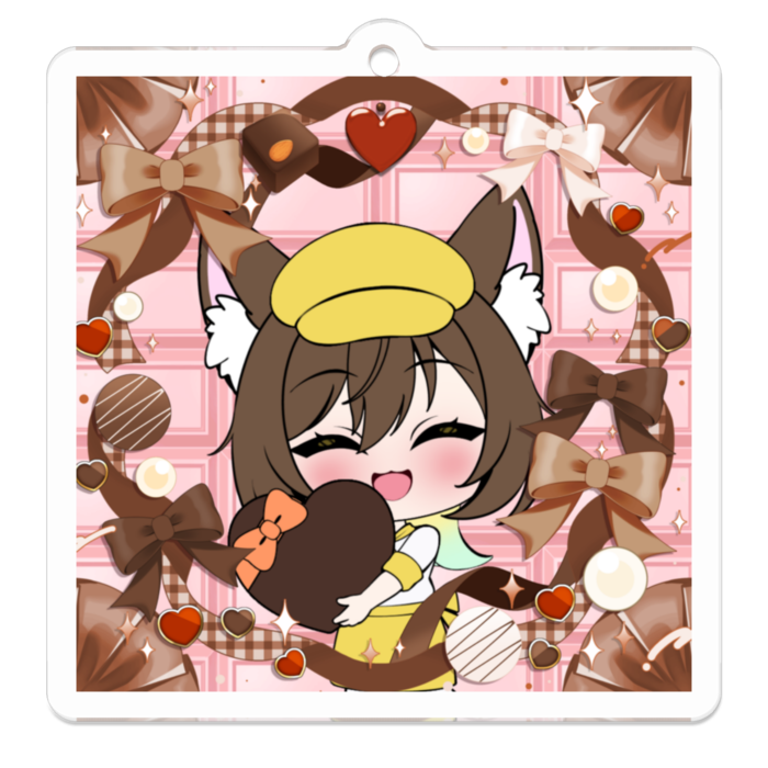 アクリルキーホルダー - 50 x 50 (mm)