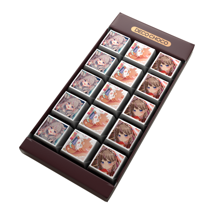 DECOチョコ - 列ごとにデザイン