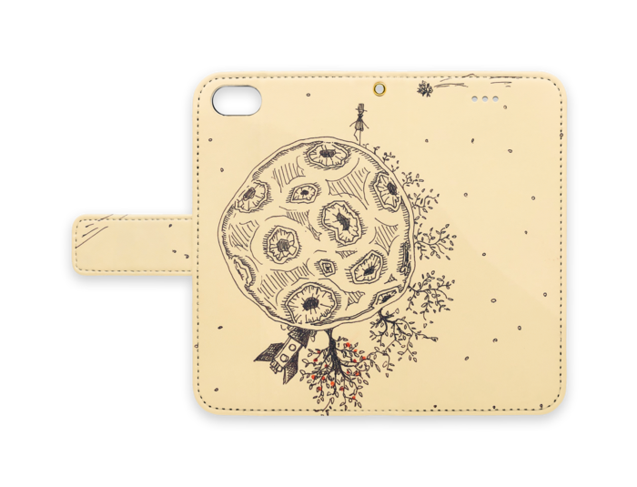 手帳型iPhoneケース - iPhone 8 / 7 - ストラップ穴 あり