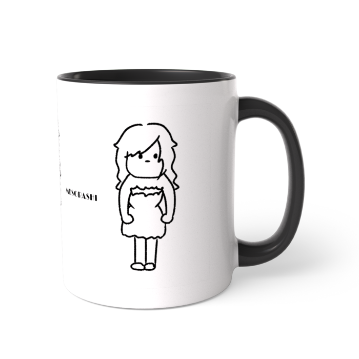 ツートンカラーマグカップ - 直径 8.2cm / 高さ 9.5cm