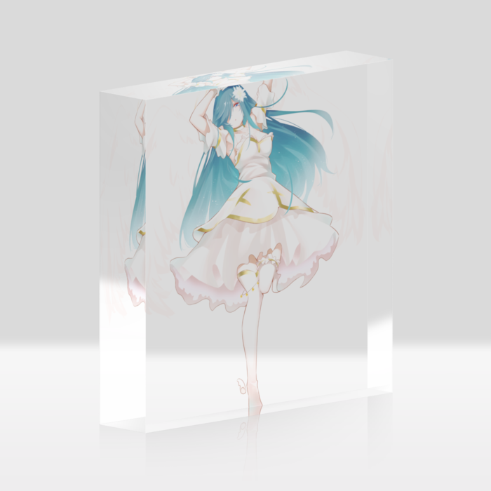 とじこめちゃった天使アクリルブロックA - 100x100mm