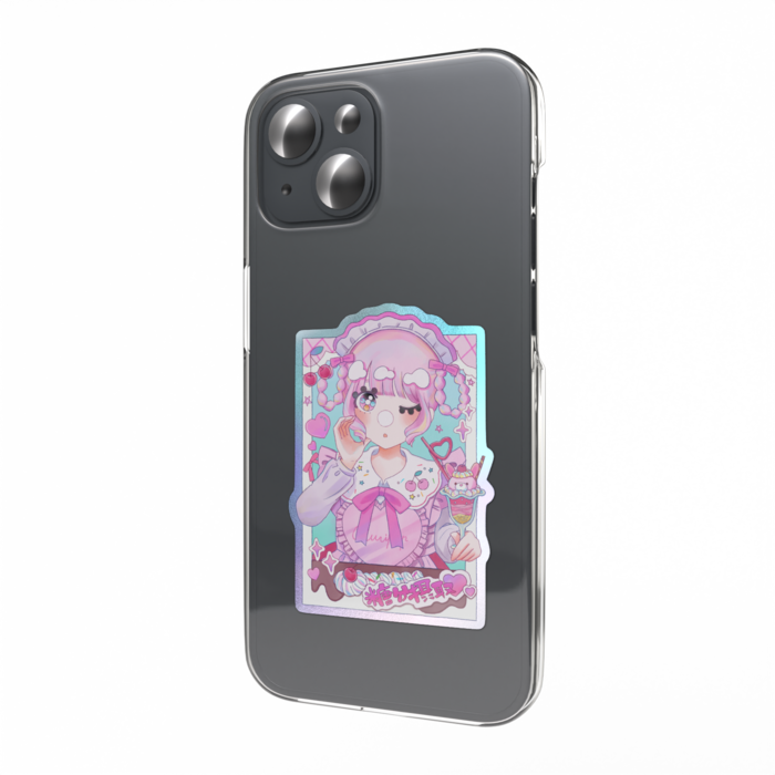 オーロラスマホステッカー - 縦