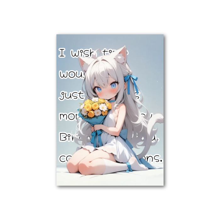 フォト風カード - 縦 - 片面