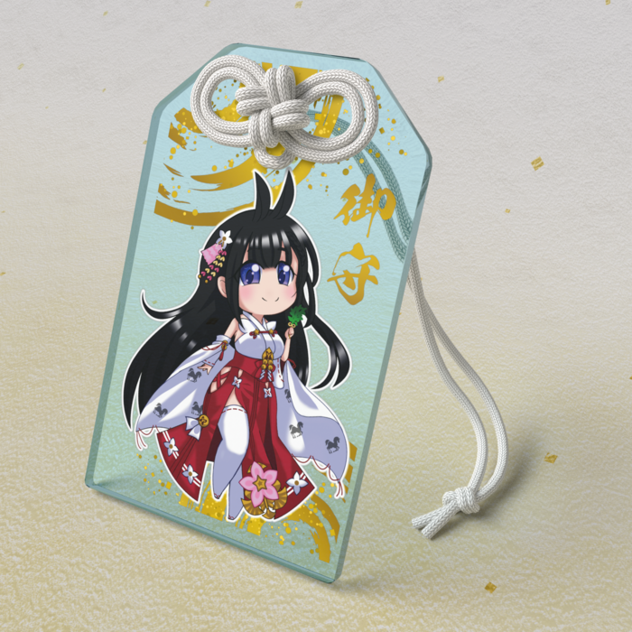 アクリルお守り - 50 × 80mm