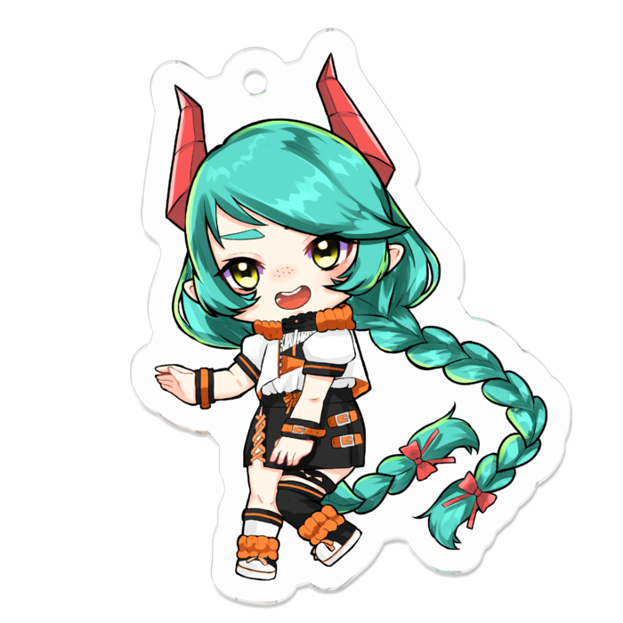 ステラ(とあち服)キーホルダー50 x 50 (mm)