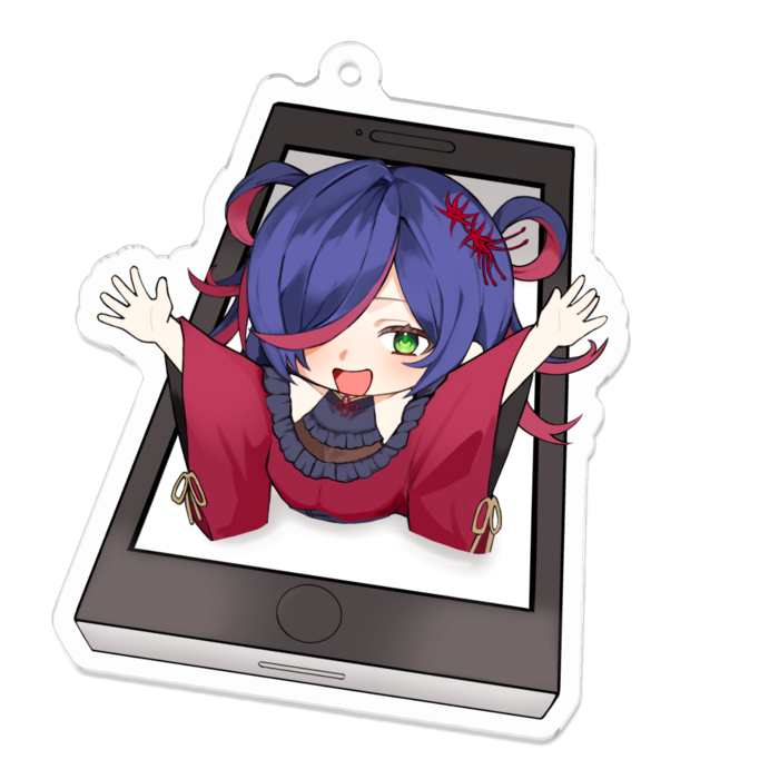 アクリルキーホルダー（コーティング） - 70 x 70 (mm)