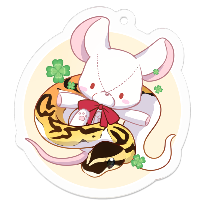 おへび&ねずみぬいアクキー🐍 5cm