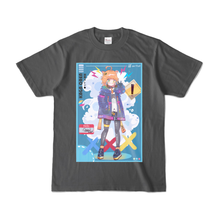 カラーTシャツ - S - チャコール (濃色)