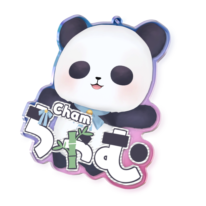 オーロラアクリルキーホルダー - 100 × 100mm