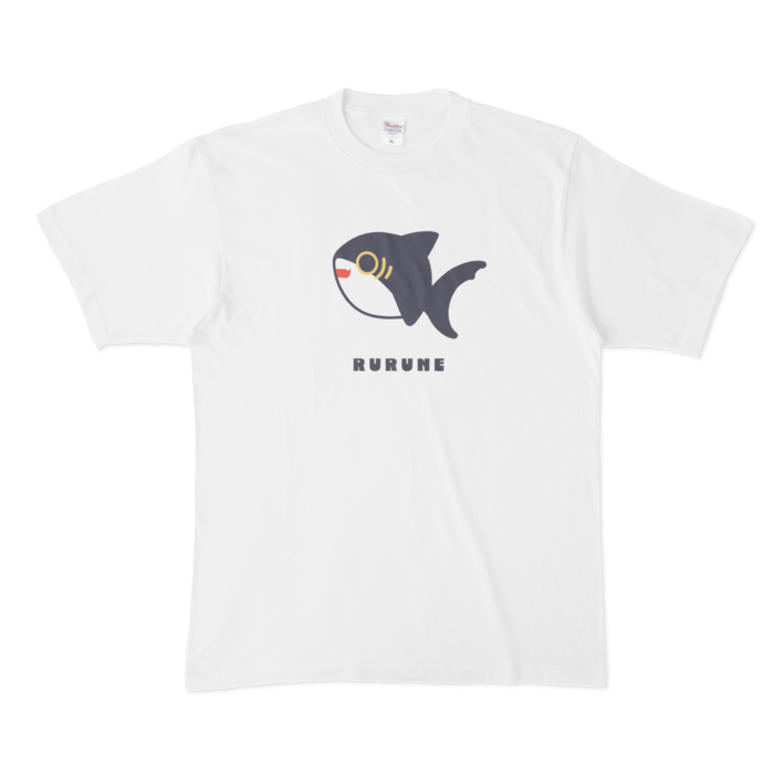Tシャツ - XL - 白【サメ】