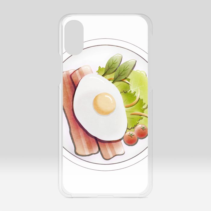 クリアiPhoneケース 白色 iPhone X / XS