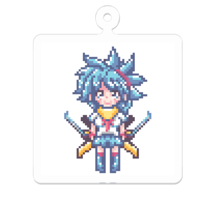 アクリルキーホルダーA - 50 x 50 (mm)