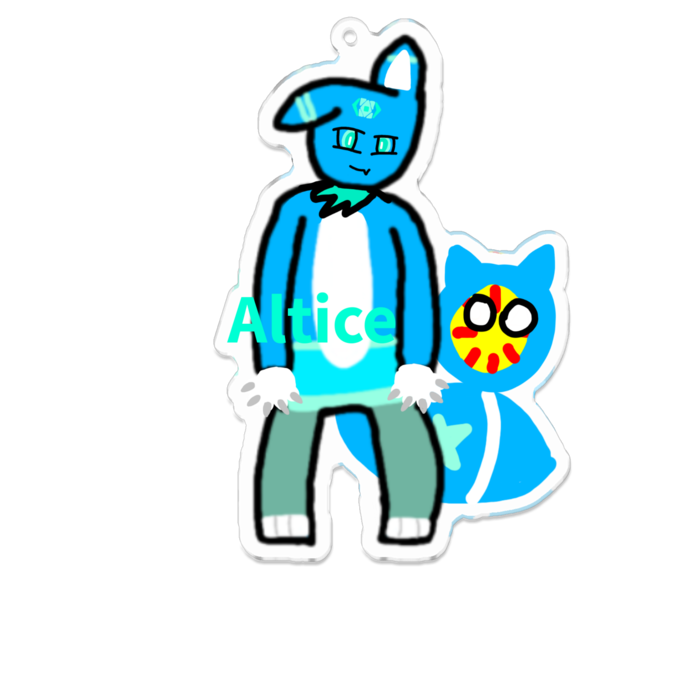 アクリルキーホルダー - 100 x 100 (mm)