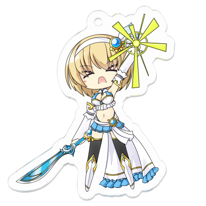 アクリルキーホルダー（コーティング） - 50 x 50 (mm)