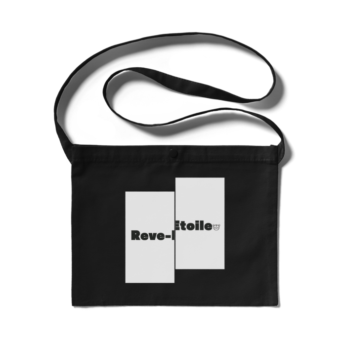 サコッシュ(Black) - 300 x 230 (mm)