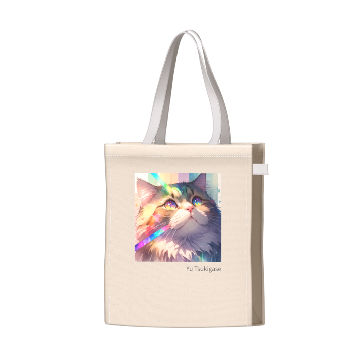 ツートンカラーバッグ - ホワイト - W34 × H41 × D14cm