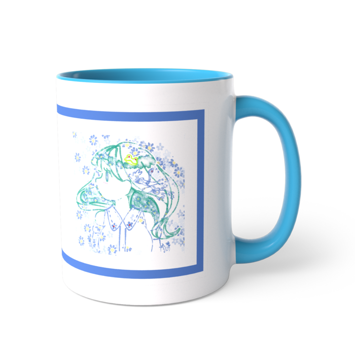 ツートンカラーマグカップ - 直径 8.2cm / 高さ 9.5cm