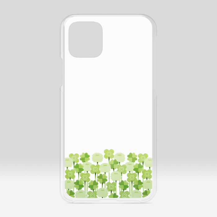 クリアiPhoneケース　白色　iPhone 11Pro