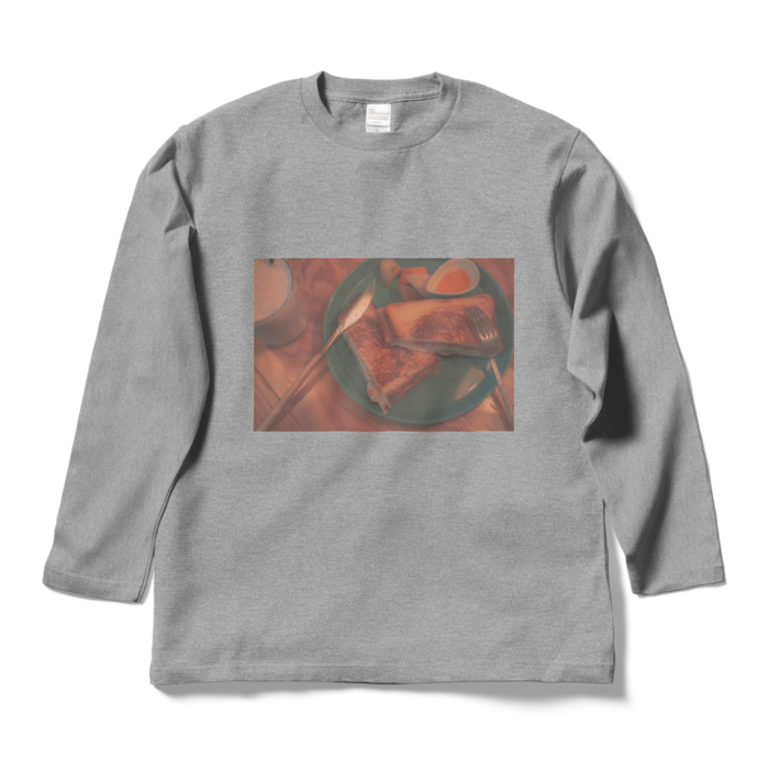 ロングスリーブTシャツ - L - 杢グレー