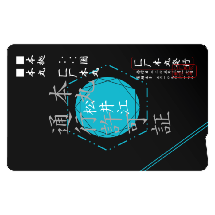 ICカードステッカー - 約85.7x53.9(mm)