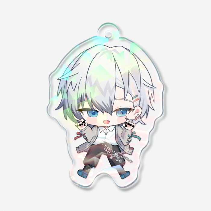 ホログラムアクリルキーホルダー - 50 × 50mm