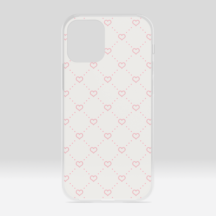 pink　クリアiPhoneケース - iPhone12 mini