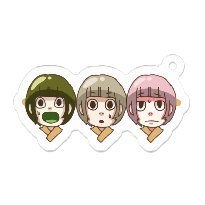 アクリルキーホルダー - 50 x 50 (mm)