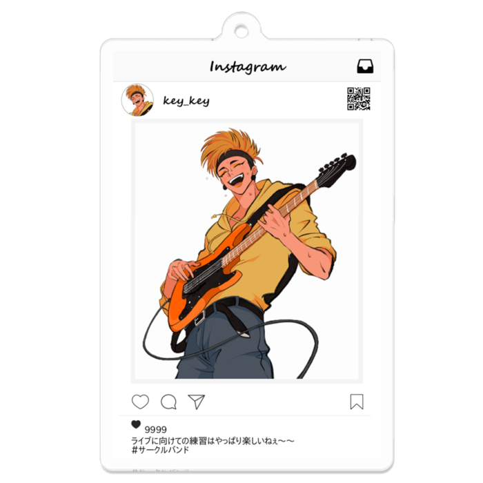 アクリルキーホルダー - 70 x 70 (mm)