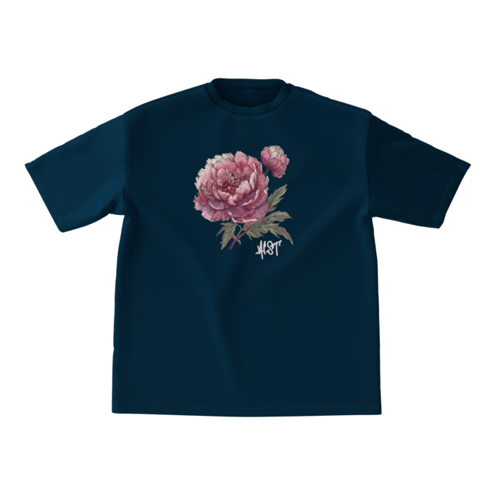 ビッグシルエットTシャツ（ネイビー） - M - 正面