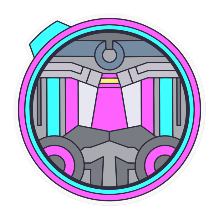 ステッカー - 100 x 100 (mm)