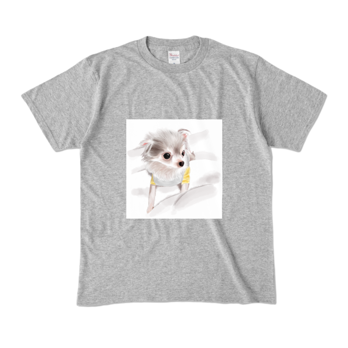 カラーTシャツ - M - 杢グレー (濃色)