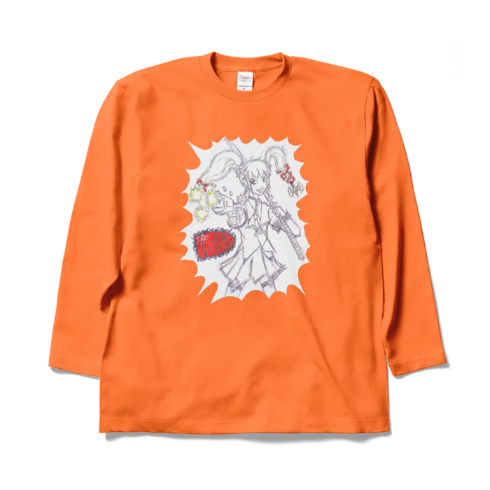 ロングスリーブTシャツ - XL - オレンジ