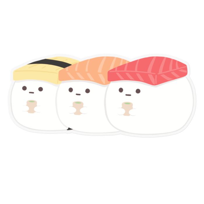 ステッカー - 160 x 160 (mm) - 縁色クリア