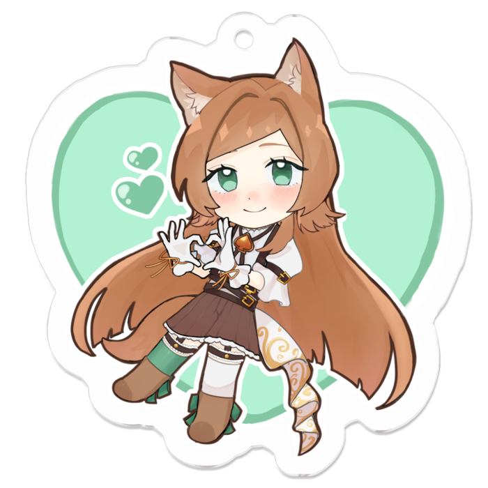 アクリルキーホルダー - 50 x 50 (mm)