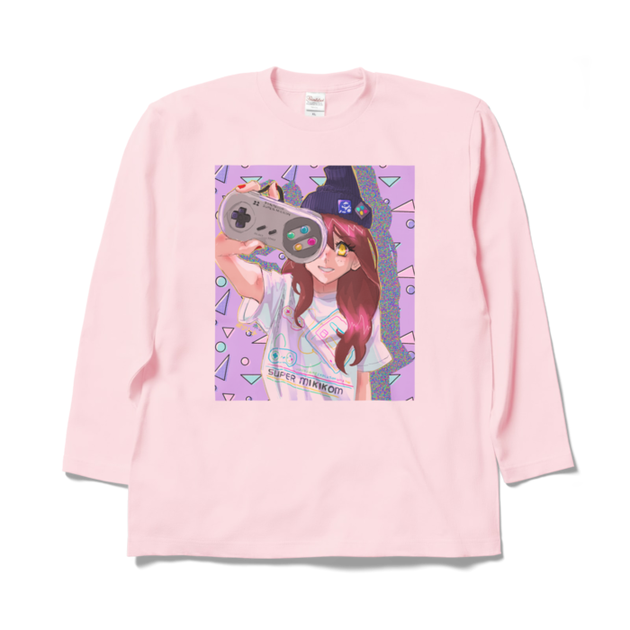 ロングスリーブTシャツ - XL - ライトピンク