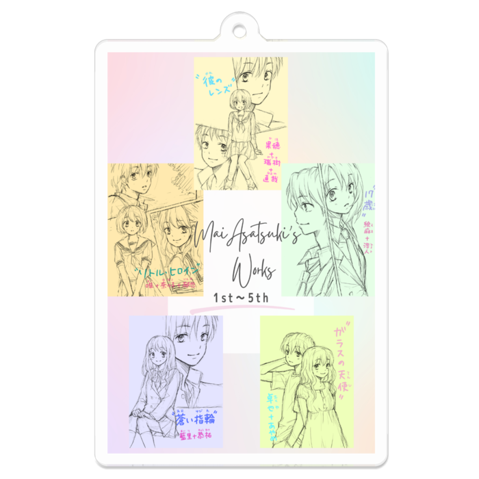 アクリルキーホルダー - 70 x 70 (mm)