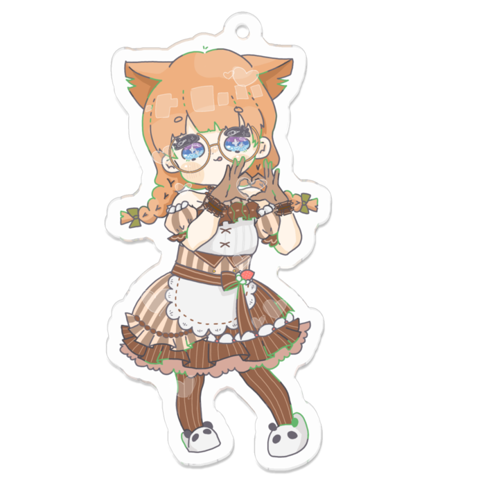 アクリルキーホルダー - 70 x 70 (mm)