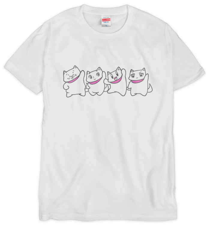 Tシャツ（シルクスクリーン印刷） - XL - 2色