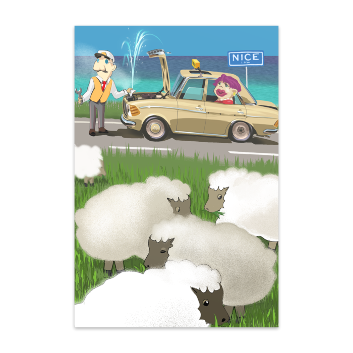 ポストカード(10枚セット) - ヴァンヌーボVGスノーホワイト195kg