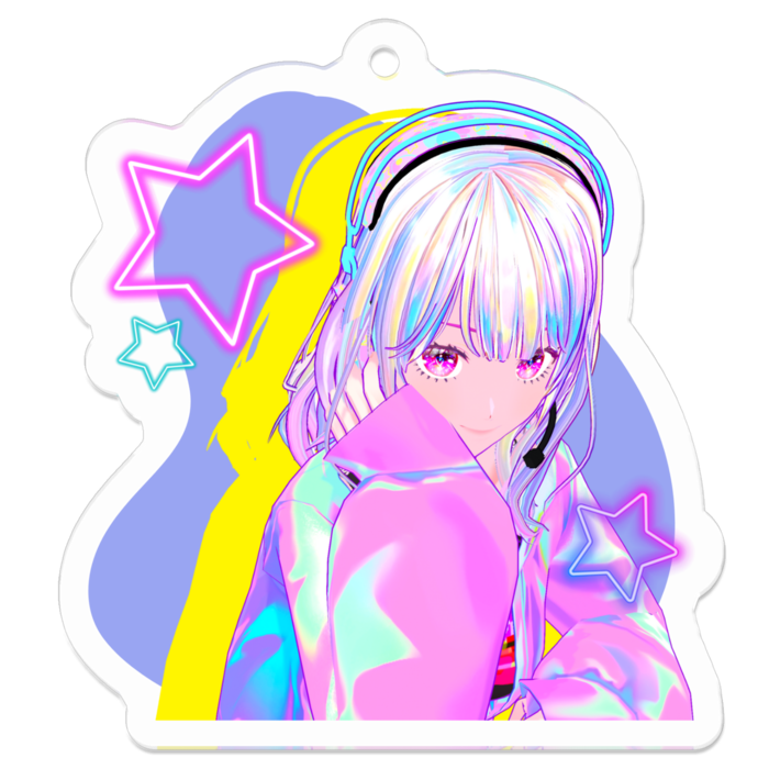 アクリルキーホルダー - 50 x 50 (mm)