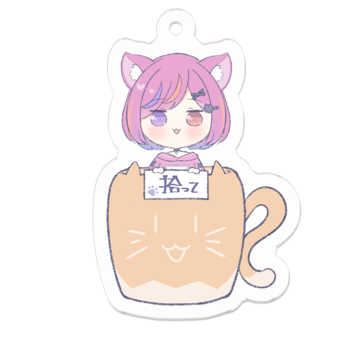 アクリルキーホルダー（コーティング） - 50 x 50 (mm)