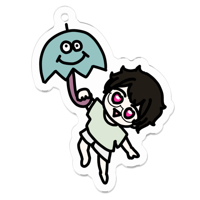 アクリルキーホルダー - 50 x 50 (mm)