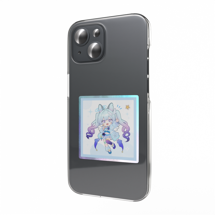 オーロラスマホステッカー - W55 × H91mm 以内