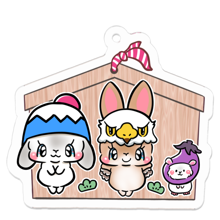 アクリルキーホルダー - 50 x 50 (mm)