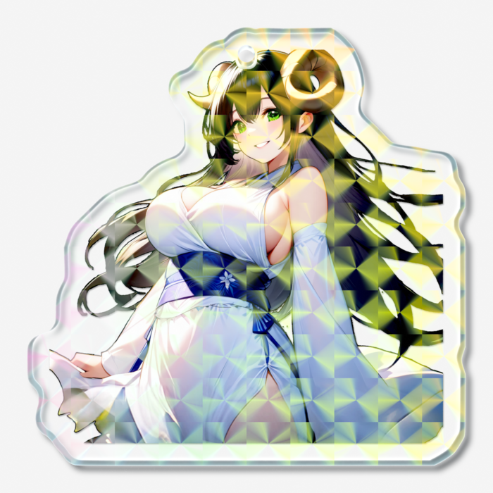 ホログラムアクリルキーホルダー - 50 × 50mm