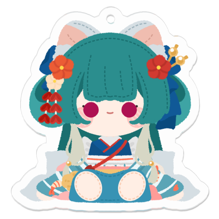 アクリルキーホルダー（コーティング） - 50 x 50 (mm)