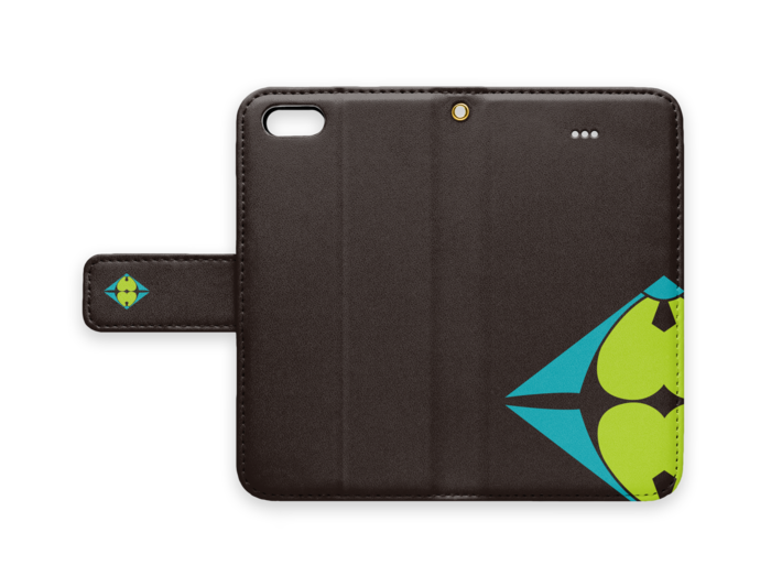 手帳型iPhoneケース - iPhone5 - ストラップ穴 あり