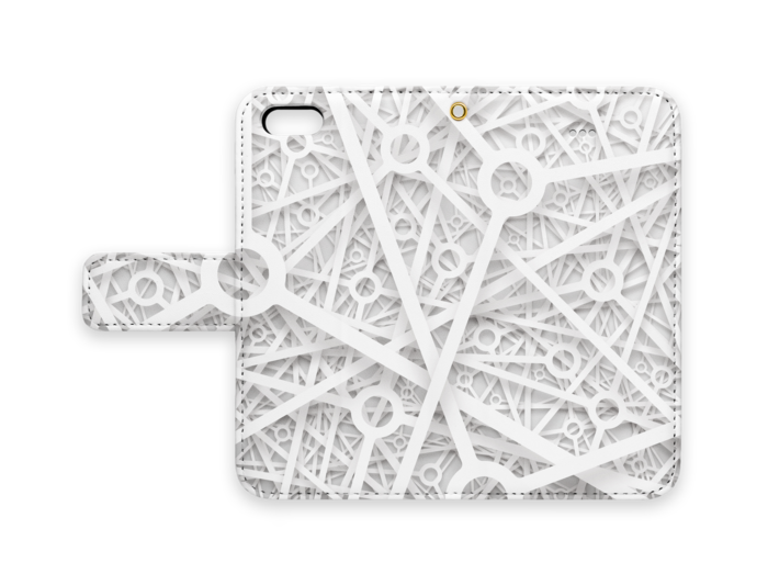 手帳型iPhoneケース - iPhone 5 / 5s / SE - ストラップ穴 あり